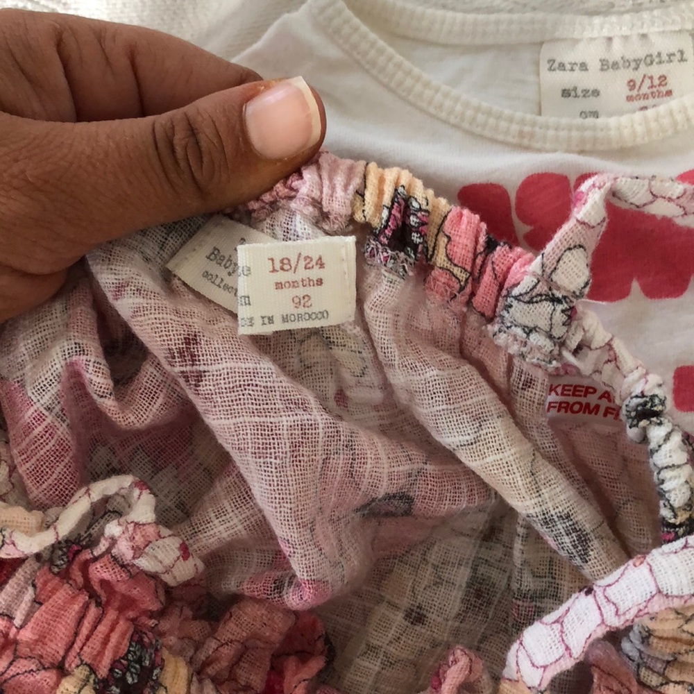 Lot of baby girls Zara tops various sizes - Picture 8 of 8